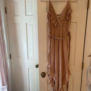 Linen midlength dress